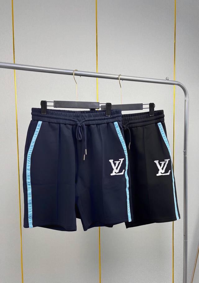 Louis Vuitton 2025 Summer Casual Shorts with Embroidered L Logo. Original fabric