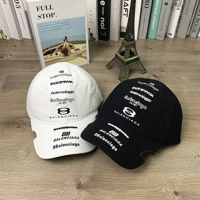 9484 Balenciaga printed letter baseball cap soft top cap men and women casual ve
