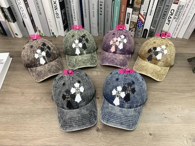 9677 Chrome Hearts baseball cap washed and distressed duckbill cap for men and w