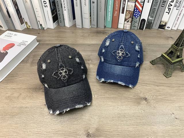 9675 Chrome Hearts denim baseball cap summer men and women's same style duckbill