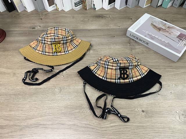 9663 Burberry bucket hat khaki hat to show the face small men and women's casual
