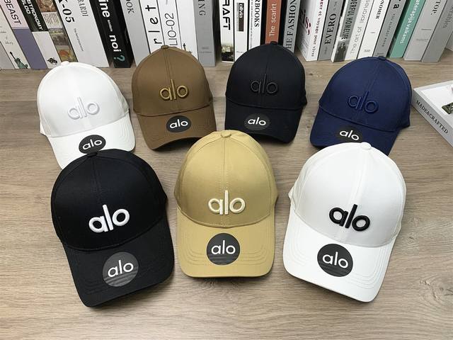 9637 Alo classic baseball cap, men and women's casual hat, hard top cap, couple'