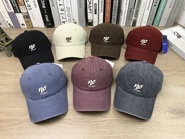 9636 Trendy Korean style simple all-match baseball cap soft top hat casual outdo