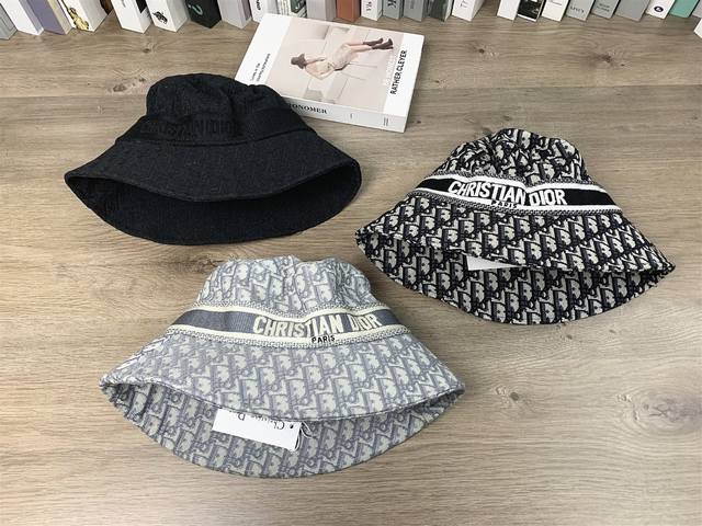 9612 Dior bucket hat Dior bucket hat unisex style casual versatile face small ha