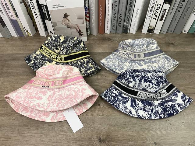 9610 Dior Dior fisherman hat with face-revealing small basin hat for men and wom