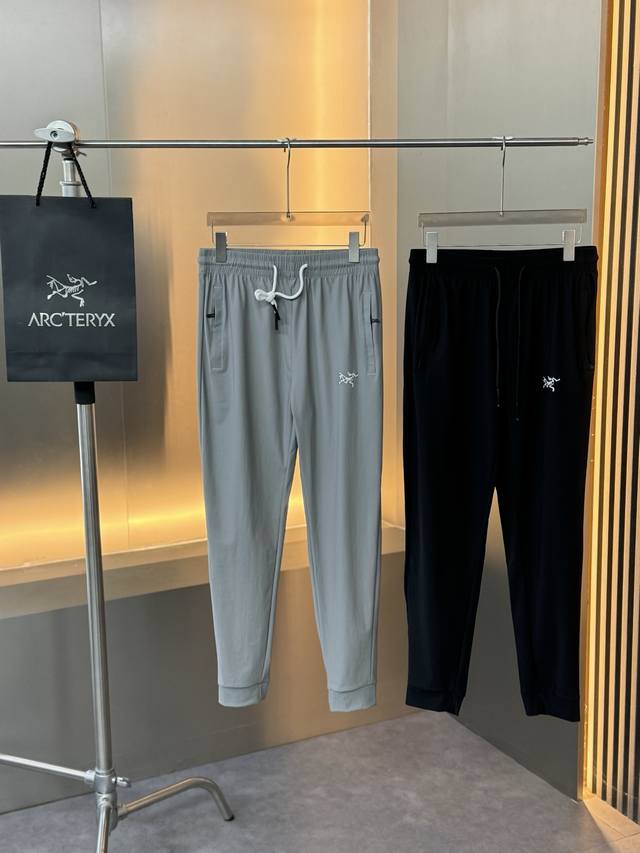 Arc'teryx 2025 Summer Men's Ice Silk Quick-Drying Pants - Color: Black and Gray