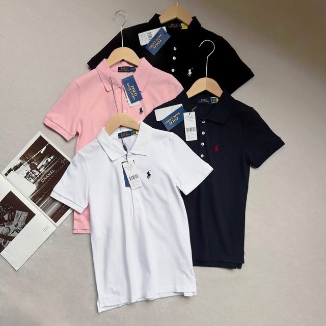 Polo Ralph Lauren's classic warhorse logo embroidered button-down lapel Polo shi