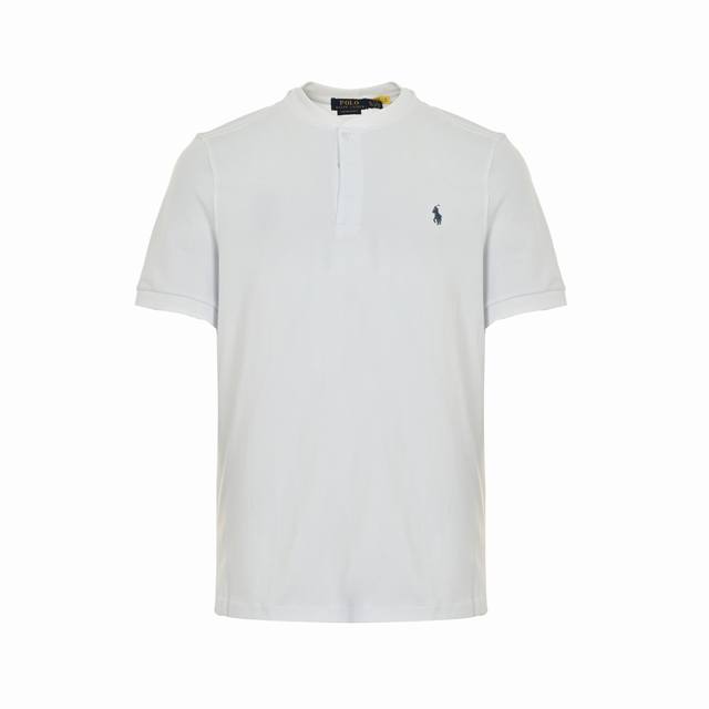 Ralph Lauren Henley collar pony embroidered short sleeves. Fabric: 100% cotton p