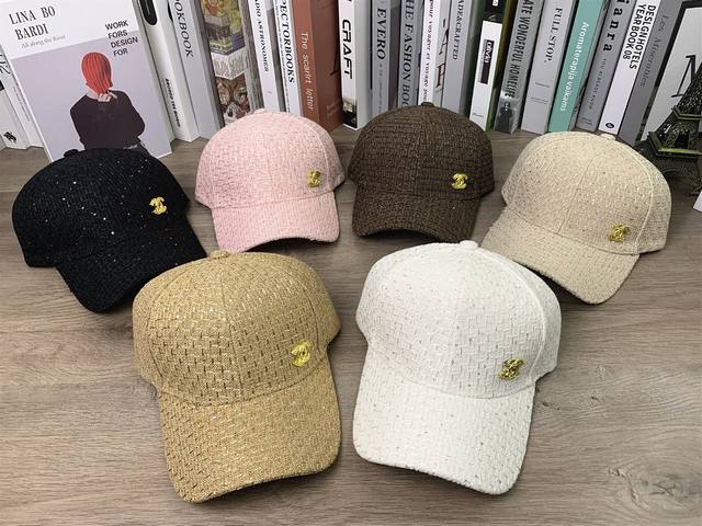 9522 Chanel hard top hat casual duckbill cap versatile face small duckbill cap A
