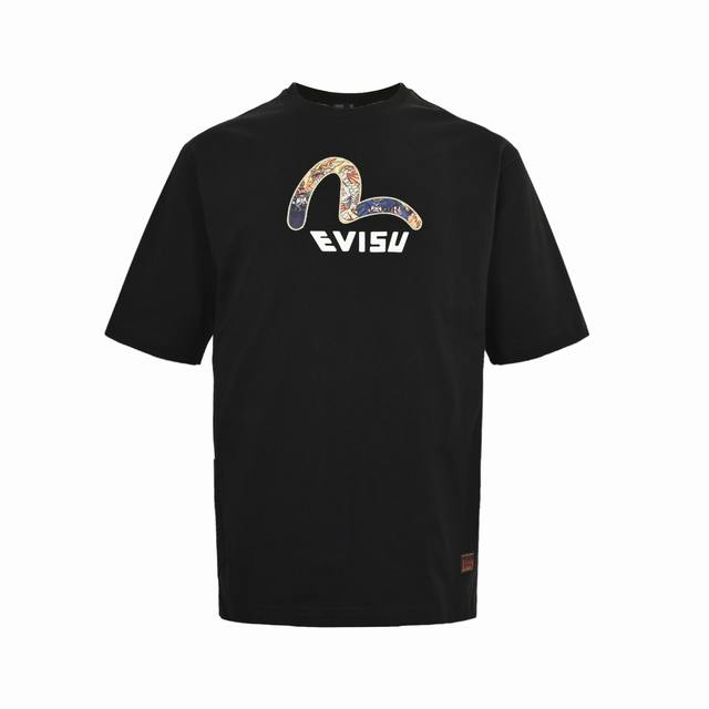 Evisu Fushen 25Ss Seagull Brocade Embroidery Short Sleeve Size: S-Xxl