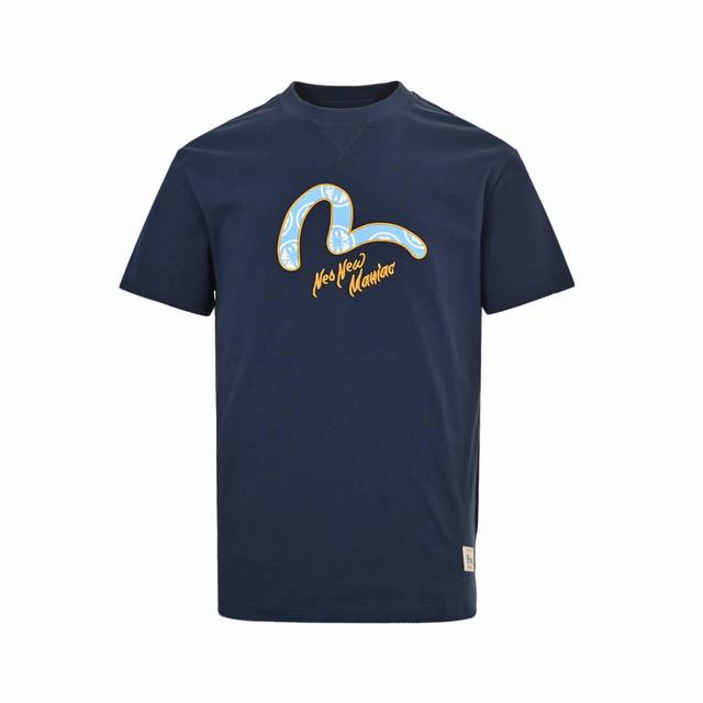 Evisu Fushen 25Ss Seagull New Flower Short Sleeve Size: S-Xxl