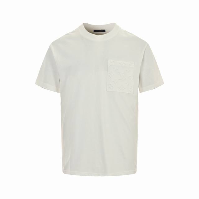 Louis Vuitton 24Ss Pocket Monogram Embossed Short Sleeve Classic Pocket Embossed