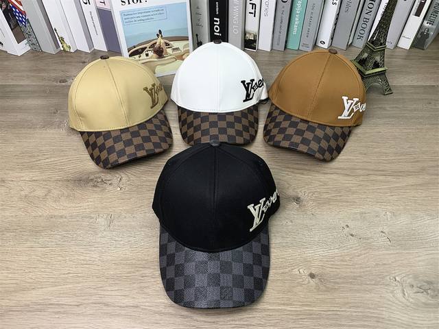 9487 Lv side label letter embroidery color matching baseball cap hard top hat ca