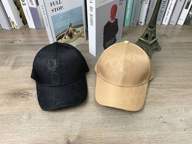 9490 Dior full logo hard top baseball cap men and women casual peaked cap outdoo