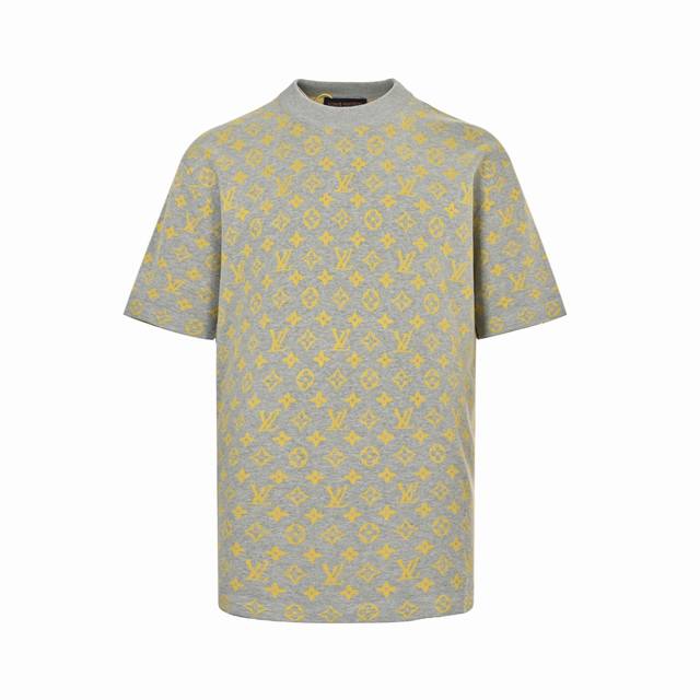 Louis Vuitton Monogram All-Over Logo Knit Short-Sleeve. This crewneck sweater is