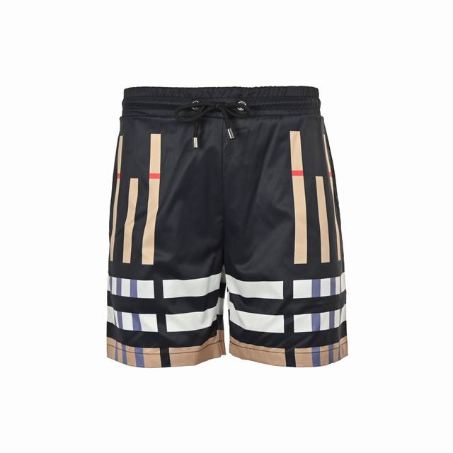Burberry Classic Large Check Beach Shorts. These slim-fitting shorts offer a lig