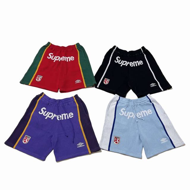 New Supreme X Umbro collaboration Ss25 Knit Shorts30. Umbro knit shorts, patchwo