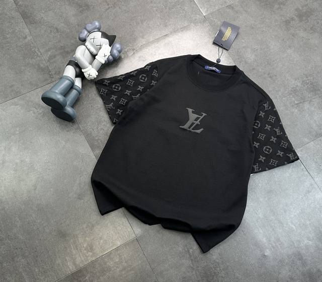 Special price 6020Xl Louis Vuitton sleeves with old flower splicing and foam emb