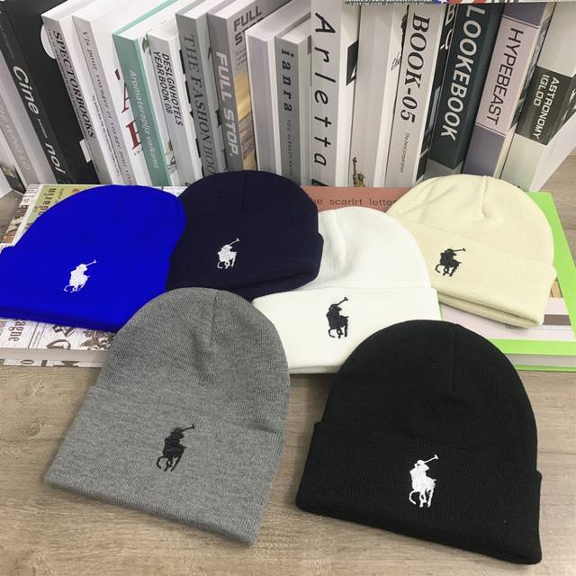 8642 Polo Paul embroidered wool hat autumn and winter all-match cold hat men and