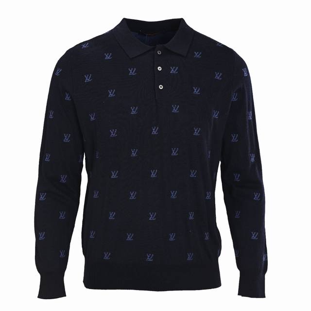 Louis Vuitton Lv Monogram all-over jacquard wool Polo sweater, purchased for 11,