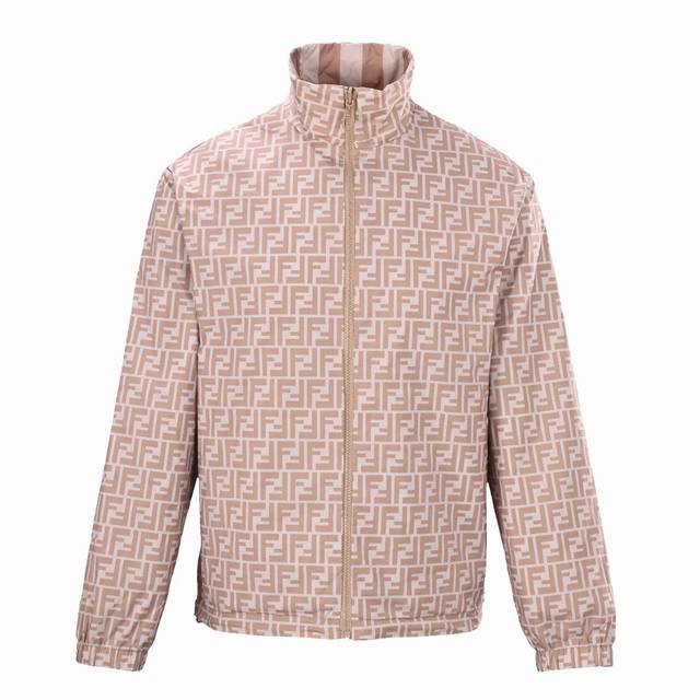 Fendi Fendi Fd Full Print Double-Sided Stand Collar Jacket The biggest highlight