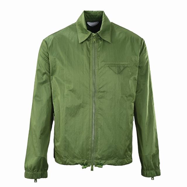 Bottega Veneta Bv triangular pocket lapel nylon jacket, purchased domestically,