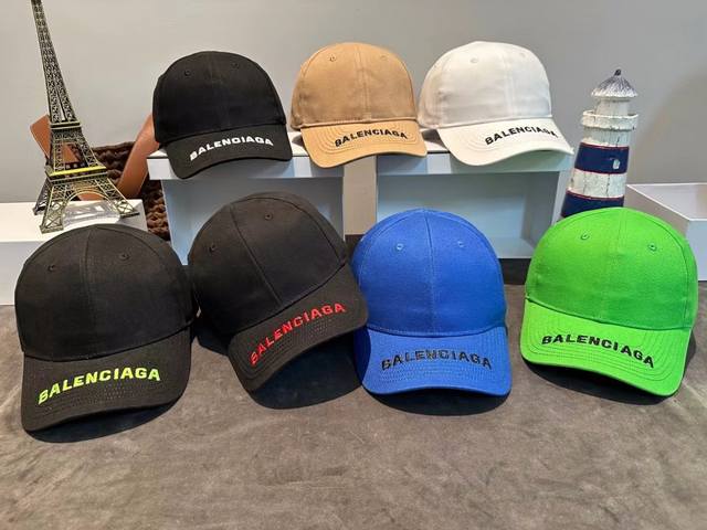 8272 Balenciaga Paris Balenciaga baseball cap with embroidered letters Adjustabl