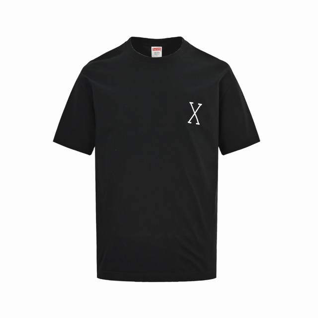 Supreme back X letter logo print short sleeve Supreme X 40 Acres SS25 joint mode