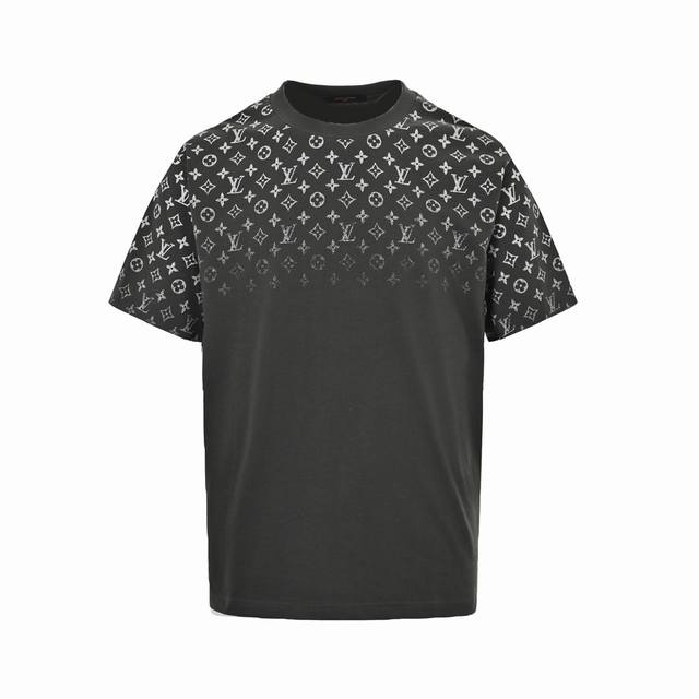 Louis Vuitton 24Ss short-sleeved monogram with gradient print is made from 32S d