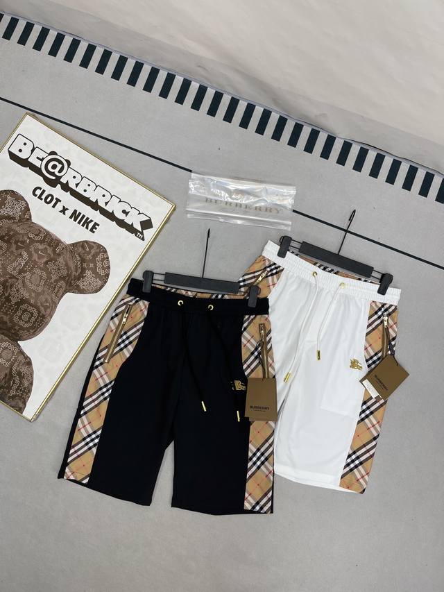 Burberry 25Ss quick-drying beach shorts, the same style as the Burberry counter.