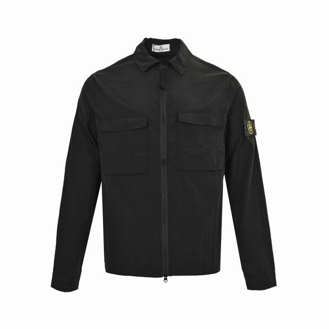 Stone Island solid-color lapel zipper sun protection jacket, exclusively custom-