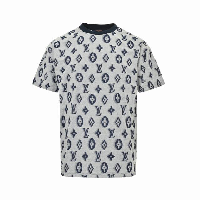 Louis Vuitton 25Ss full-print monogram jacquard towel short-sleeved large logo l