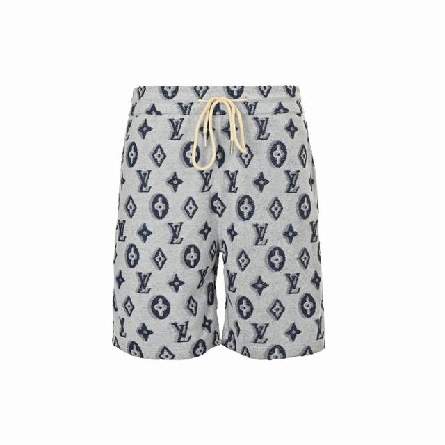 Louis Vuitton 25Ss Full Printed Monogram Logo Jacquard Shorts 2025Ss new knitted