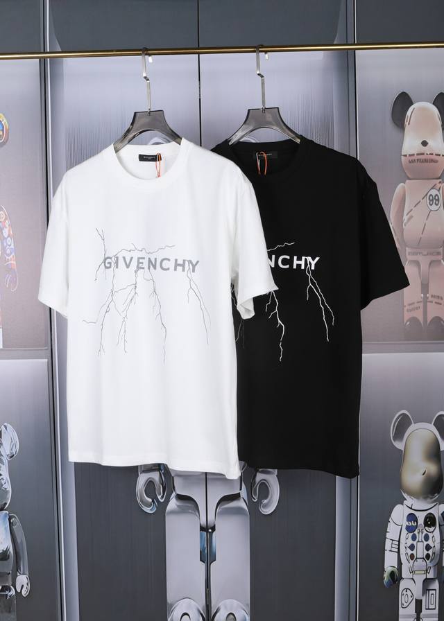 Givenchy's new lightning gradient short-sleeves are made of high-quality heavywe
