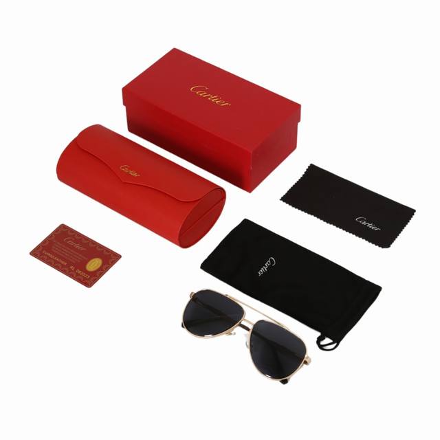 Cartier Logo-Finished Screw-Metal Aviator-Style Sunglasses - Unisex Couple's Sty