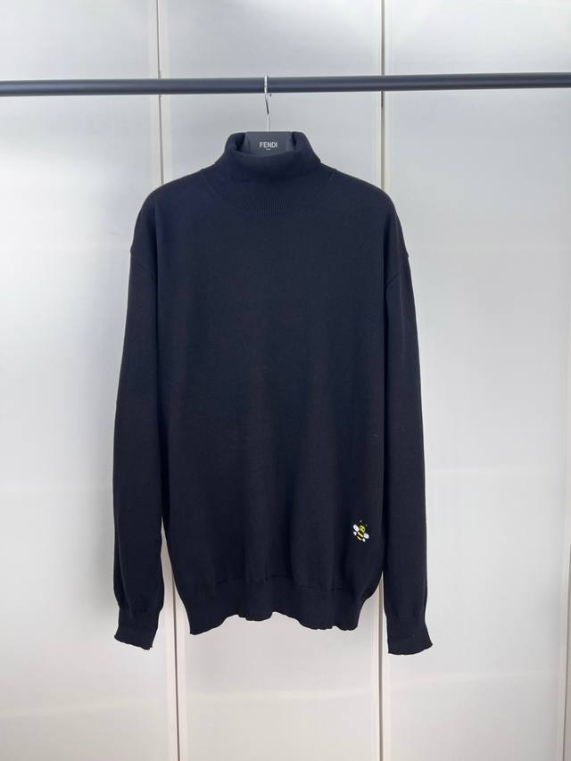 Dior Dior Bee Embroidery Turtleneck Knitted Bottoming Shirt SML Xl