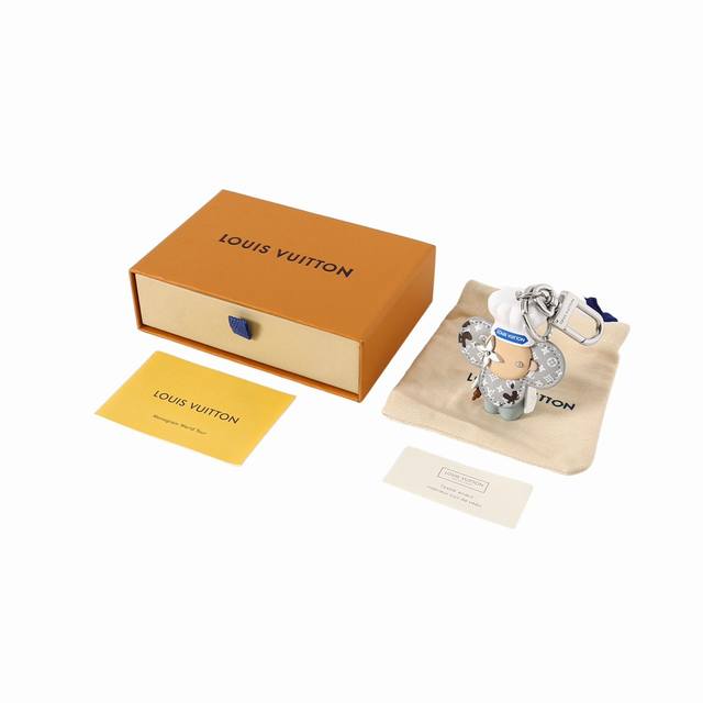 Louis Vuitton Vivienne Baker Collector's Edition Bag Charm Bear Keychain in mult