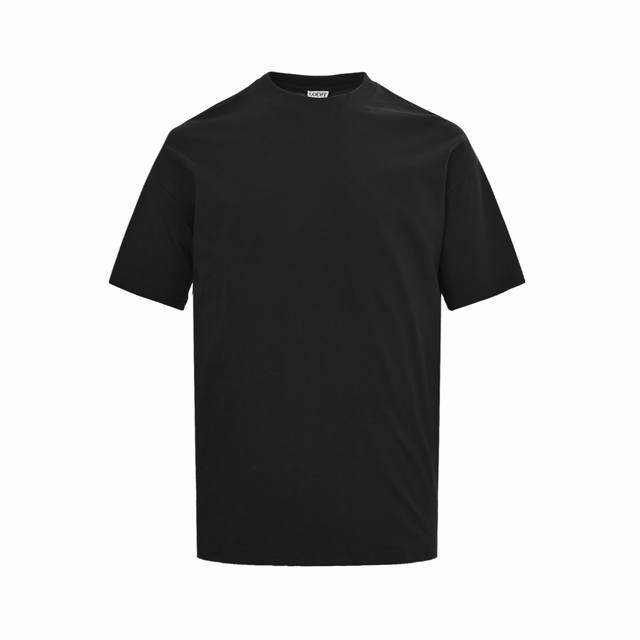 Loewe 25Ss short-sleeved top with logo appliqu