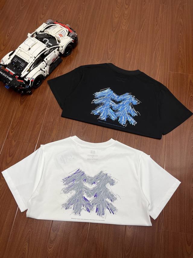 Kolon Sport Ink Artist Collaboration Short 25S Sleeve Crew Neck T-shirt. Fabric: