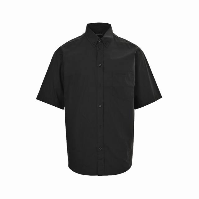 Balenciaga 25Ss Short-Sleeved Shirt with Red Tape on the Back Balenciaga's 2025