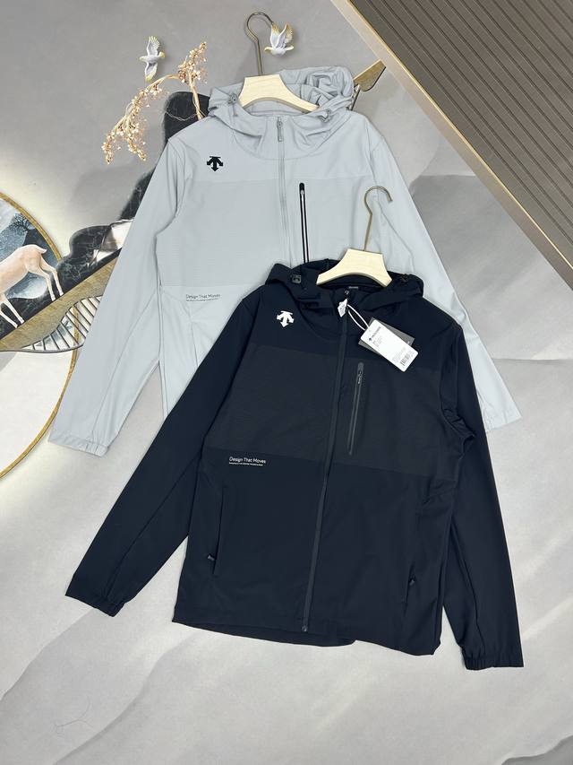 Descente men's and women's sun protection clothing, skin clothing, hooded jacket