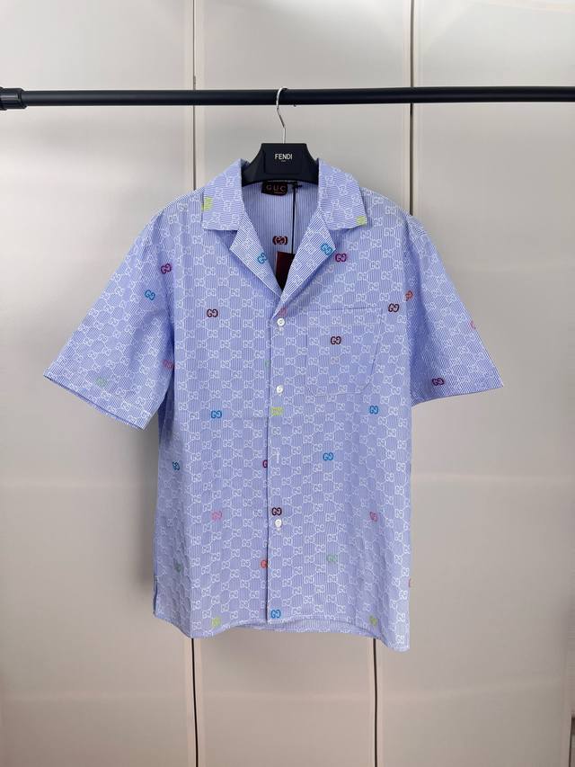 Gucci Gucci colorful Gg jacquard short-sleeved shirt SML Xl