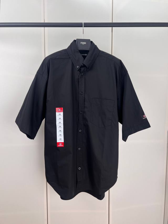 Balenciaga Paris size label printed short-sleeved shirt 36 38 40 42