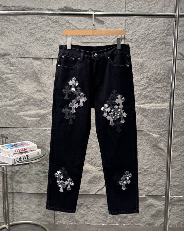 Chrome Hearts Ch Chrome Hearts New York Limited Edition Leather Straight-Leg Jea