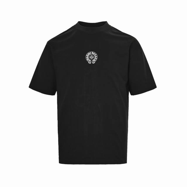 Chrome Hearts 25Ss Embroidered Horseshoe Logo Short Sleeve. A fabric crest of th