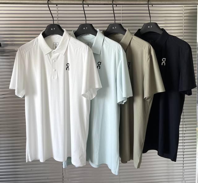 On Ewll Short-Sleeved T-Shirt for Men: Summer Polo Shirt. Quick-Drying, Outdoor