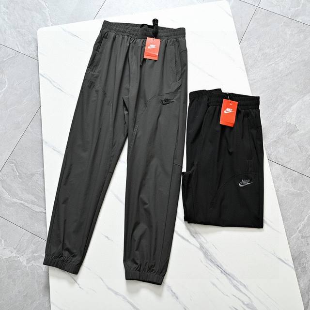 Nike 2025 Summer 3D-patterned, slightly cuffed, 3D-cut trousers! The perfect sil