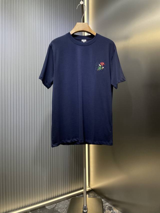 Lowe's Premium Original Floral Logo Cotton Loose T-Shirt. The pure cotton fabric