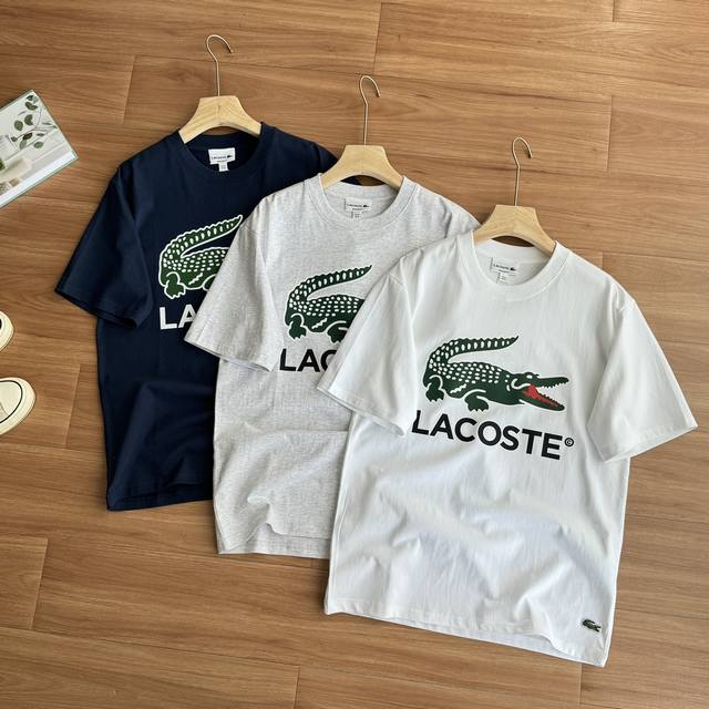 Lacoste French crocodile classic cotton round neck T-shirt French elegance, time