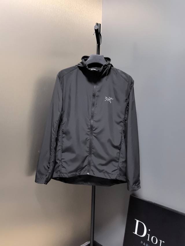 Exclusive Arc'teryx Nodin Windshell Stand-Collar Hooded Jacket with Concealable